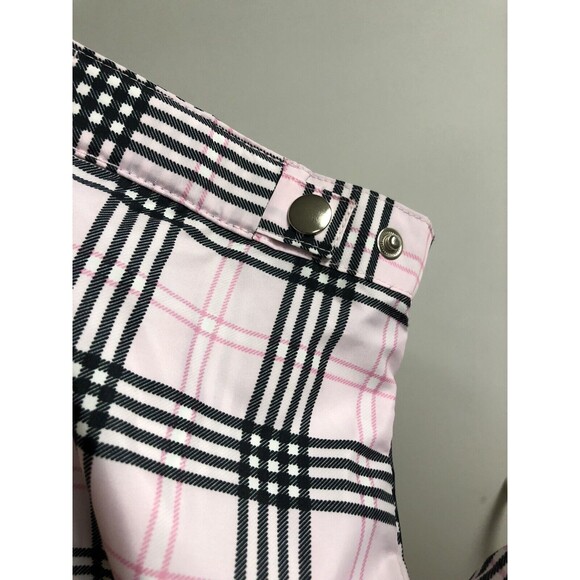 AW Golf Womens Pullover Windbreaker 1/4 Zip Collar Pink Plaid Mesh Lined Size 1X - Picture 5 of 9